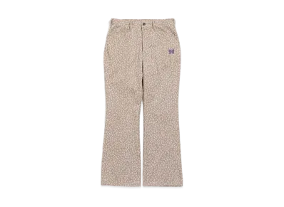 Needles BOOT-CUT STUDENT PANT - POLY JQ. "Leopard"