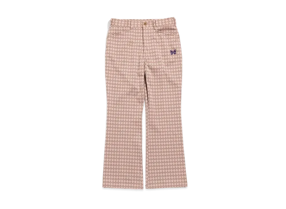 Needles BOOT-CUT STUDENT PANT - POLY JQ. "Argyle"