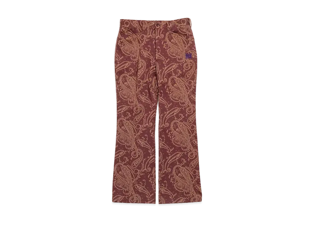 Needles BOOT-CUT STUDENT PANT - POLY JQ. "Paisley"