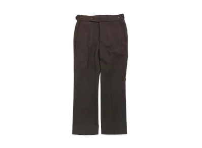 Needles SIDE TAB TROUSER - POLY HERRINGBONE "Brown"