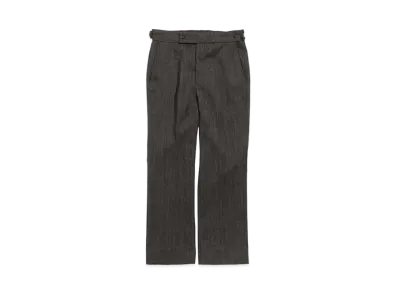 Needles SIDE TAB TROUSER - POLY HERRINGBONE "Black"