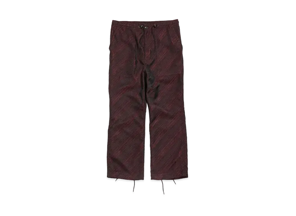 Needles STRING FATIGUE PANT - AC/PE KERSEY JQ. "Bordeux"