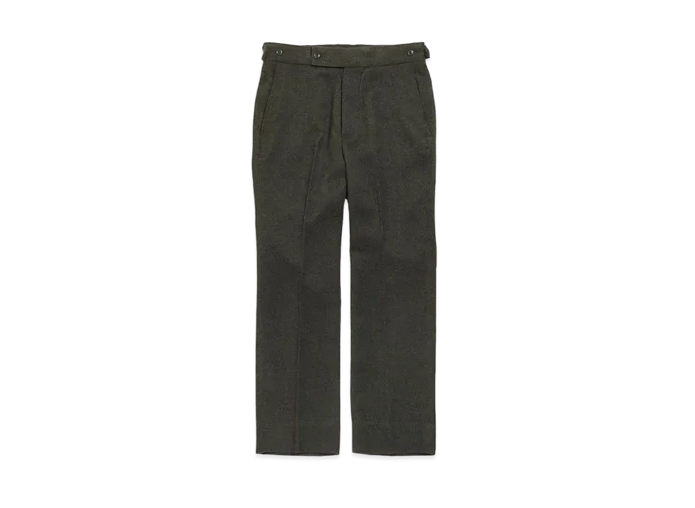 Needles SIDE TAB TROUSER - POLY SERGE "Green"