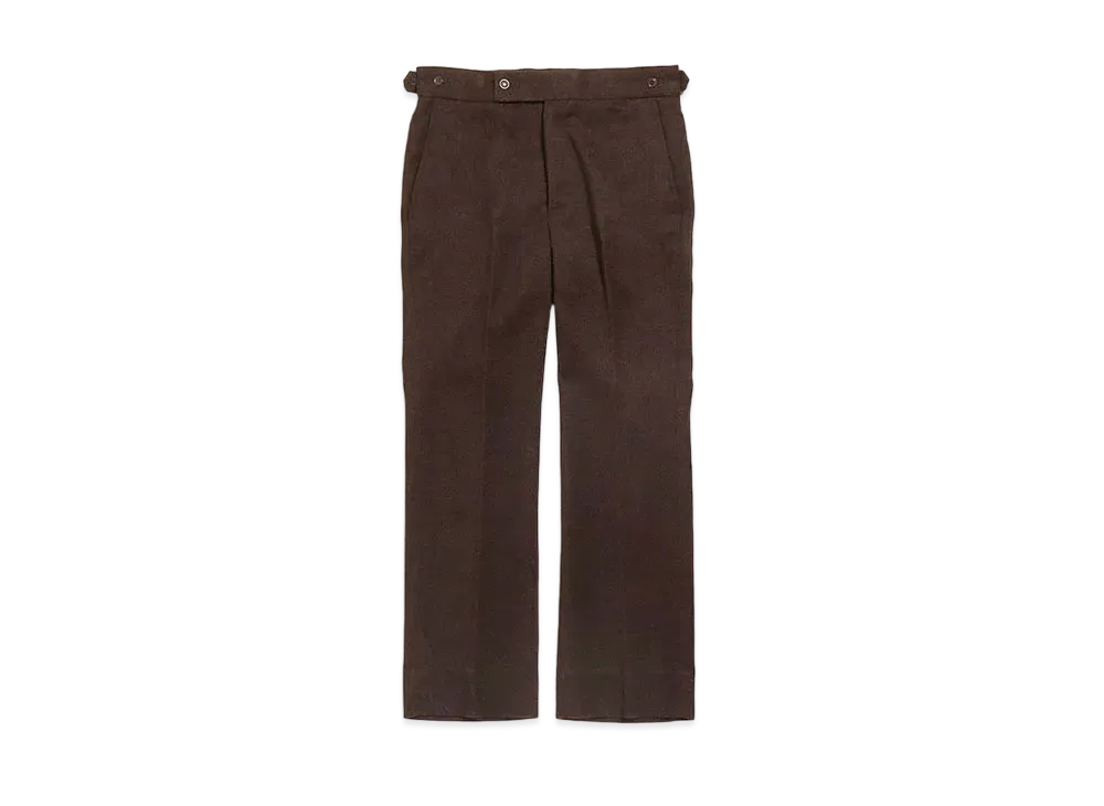 Needles SIDE TAB TROUSER - POLY SERGE "Brown"