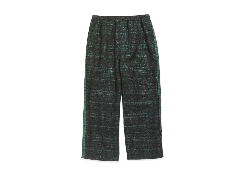 Needles S.L. SEAM POCKET PANT - W/N/R/PE LAME CLOTH JQ. "Green"