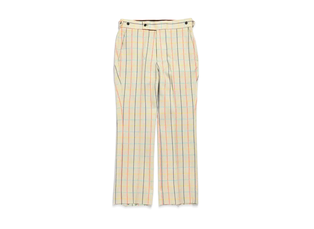 Needles SIDE TAB TROUSER - WOOL GABARDINE / PT. "Plaid"