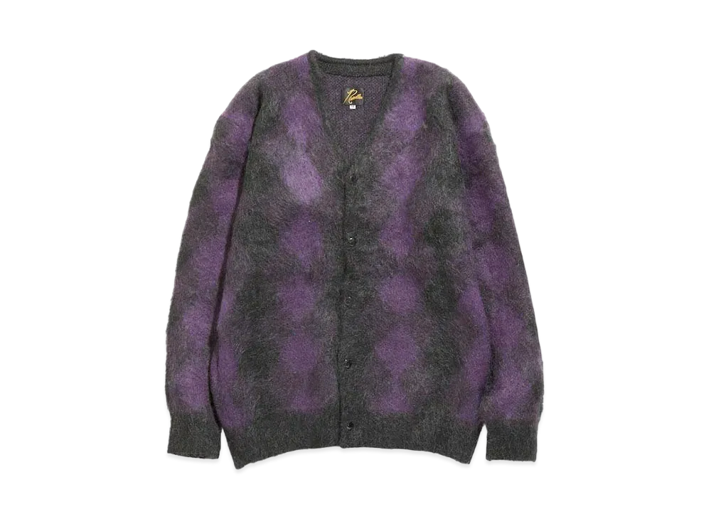 Needles MOHAIR CARDIGAN - DIAMOND "Charcoal"
