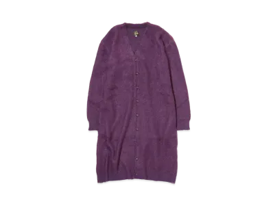 Needles MOHAIR LONG CARDIGAN - SOLID "Purple"