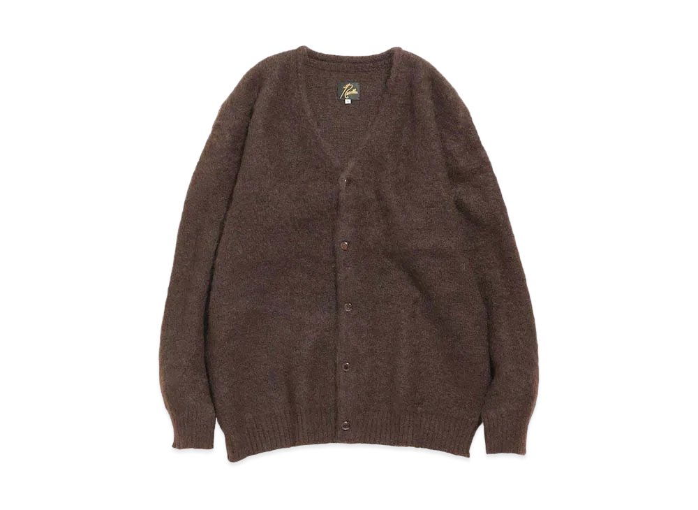 Needles MOHAIR CARDIGAN - SOLID "Dark Brown"