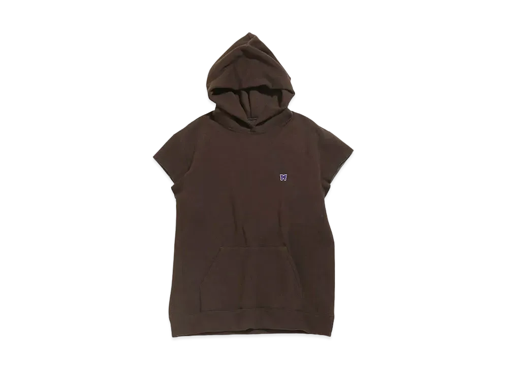 Needles C.O.S. HOODY - PE/C/PU FLEECE LINED JERSEY "Brown"