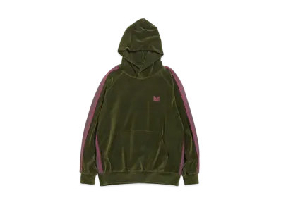 Needles TRACK HOODY - C/PE VELOUR "Green"