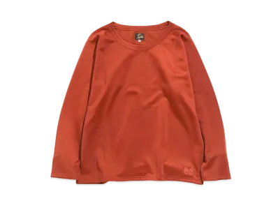 Needles L/S U NECK TEE - C/PE BRIGHT JERSEY "Brick"