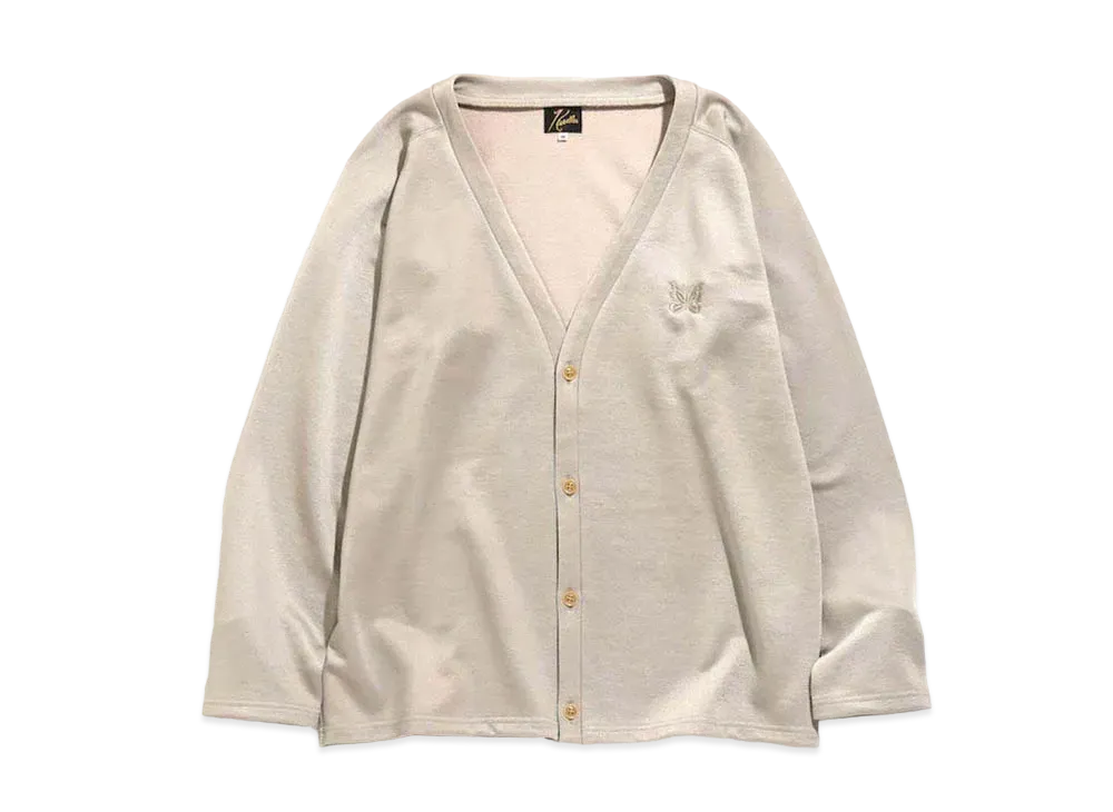 Needles V NECK CARDIGAN - C/PE BRIGHT JERSEY "Beige"