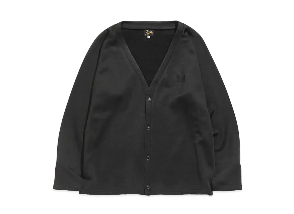 Needles V NECK CARDIGAN - C/PE BRIGHT JERSEY "Black"