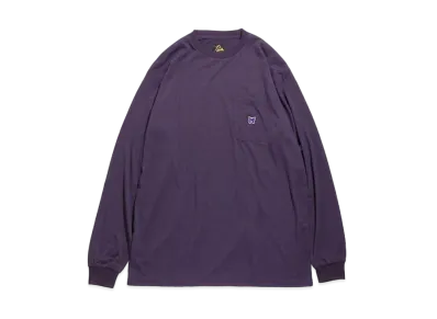 Needles L/S CREW NECK TEE - POLY JERSEY "Egg Plant"