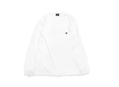 Needles L/S CREW NECK TEE - POLY JERSEY "White"