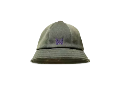 Needles BERMUDA HAT - POLY SMOOTH / UNEVENDYE PRINTED "Olive"