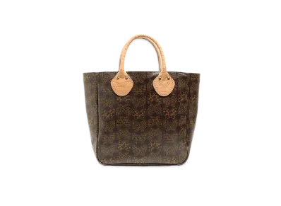 Needles LTHR. HANDLE SAMLL TOTE - PAPILLON PVC "Brown"