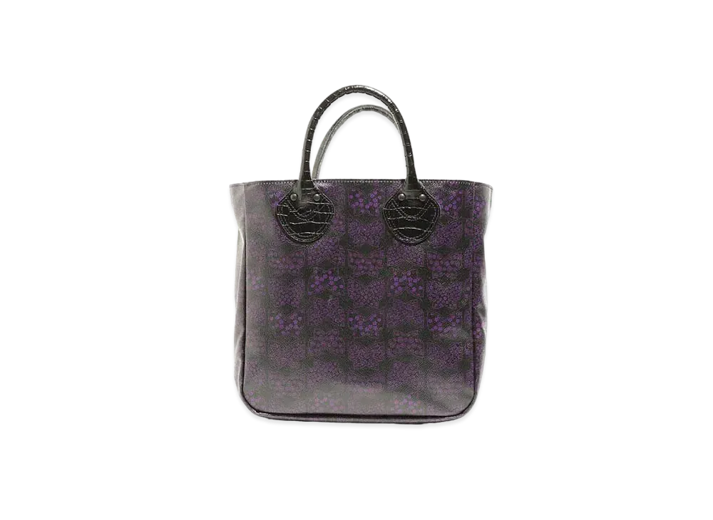 Needles LTHR. HANDLE SAMLL TOTE - PAPILLON PVC "Black"