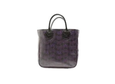 Needles LTHR. HANDLE SAMLL TOTE - PAPILLON PVC "Black"