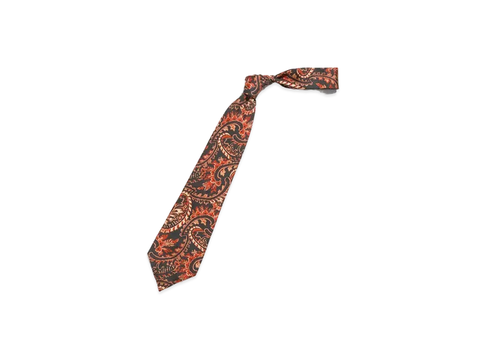 Needles NECK TIE - SILK TWILL / PAISLEY PT. "Black"
