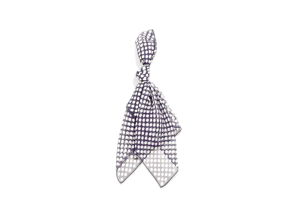 Needles SCARF - SILK CREPE / POLKADOT "Purple"