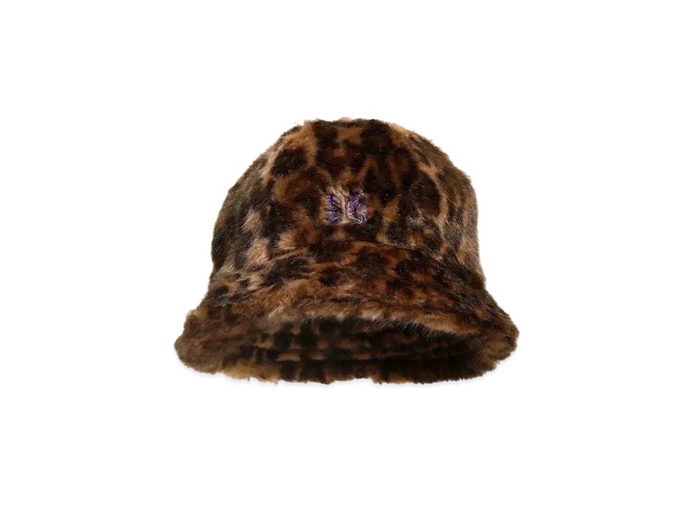 Needles BERMUDA HAT - FAUX FUR / LEOPARD "Brown"