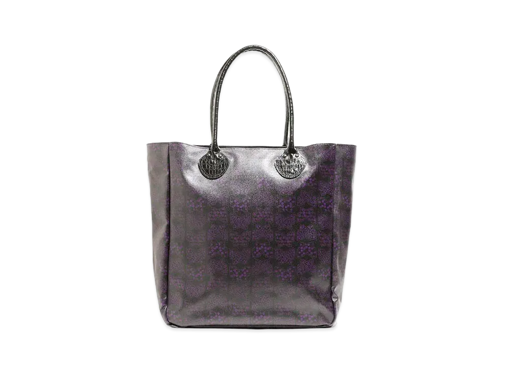 Needles LTHR. HANDLE BIG TOTE - PAPILLON PVC "Black"