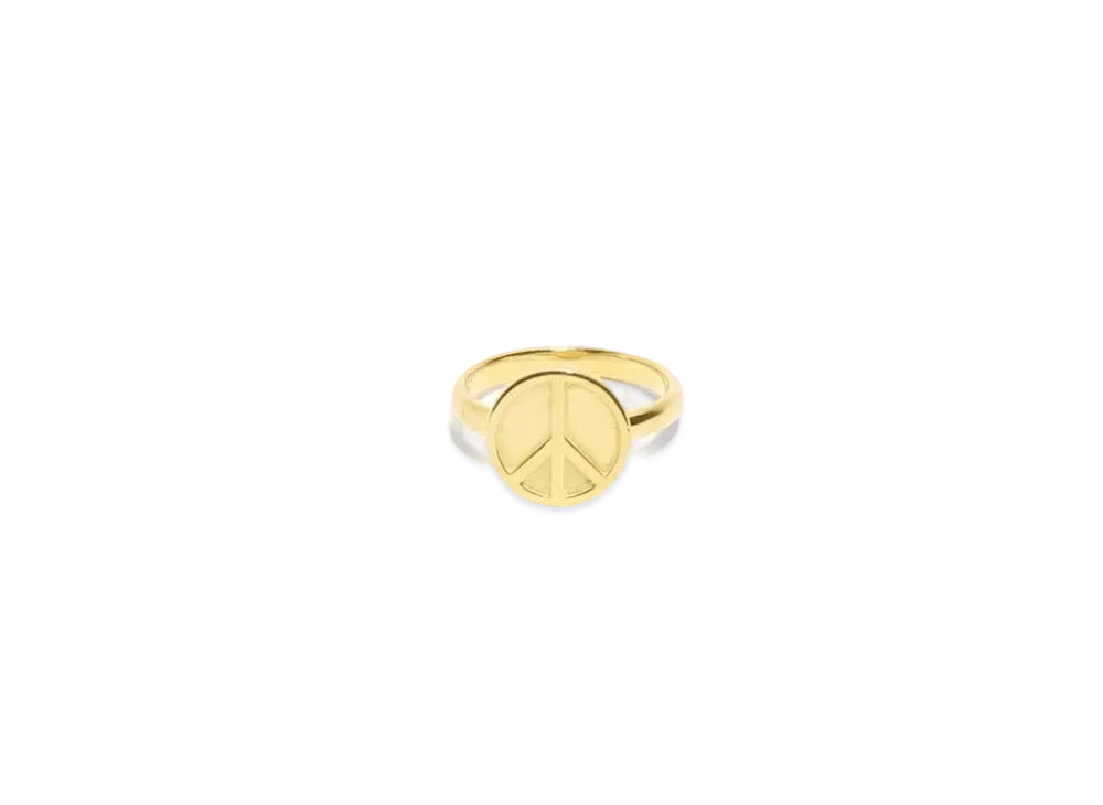 Needles RING - GOLD PLATE "Peace"