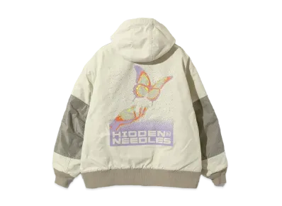 Needles x Hidden Zipped Work Hoody "Stone Beige"