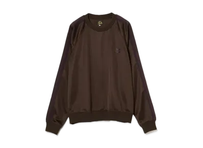 Needles Track Crew Neck Shirt - Poly Smooth "B-Dk.Brown"