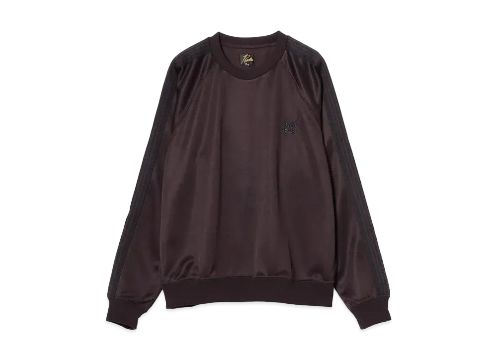 Needles Track Crew Neck Shirt - Poly Smooth "A-Dk.Purple"
