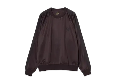 Needles Track Crew Neck Shirt - Poly Smooth "A-Dk.Purple"