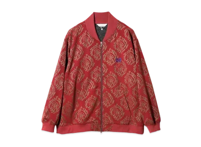NEEDLES x Sasquatchfabrix. Zipped Sweat Jacket Curled Up Dragon "Red"