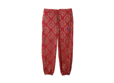 NEEDLES x Sasquatchfabrix. Zipped Sweat Pant Curled Up Dragon "Red"