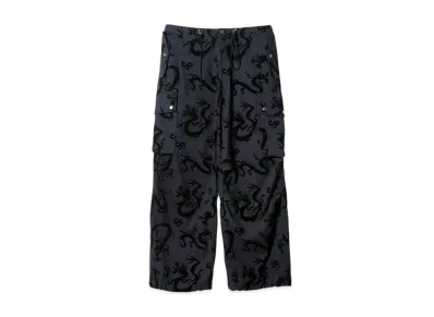 NEEDLES x Sasquatchfabrix. Field Pant Flying Dragon "Navy"
