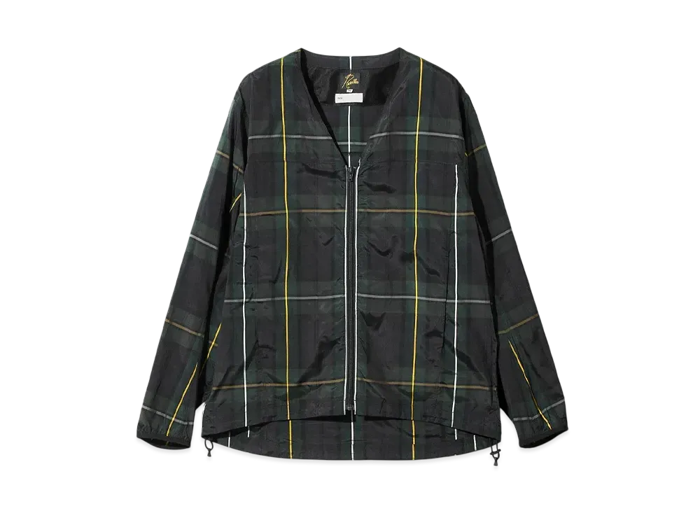 NEEDLES x ts(s) W.U. V Neck Jac - PE Tartan Plaid "Green"