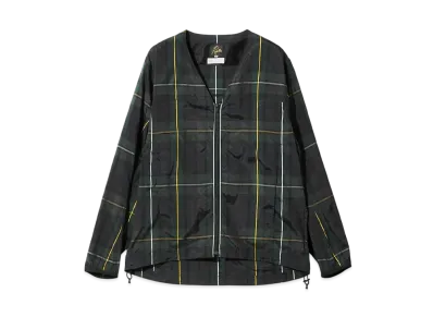 NEEDLES x ts(s) W.U. V Neck Jac - PE Tartan Plaid "Green"