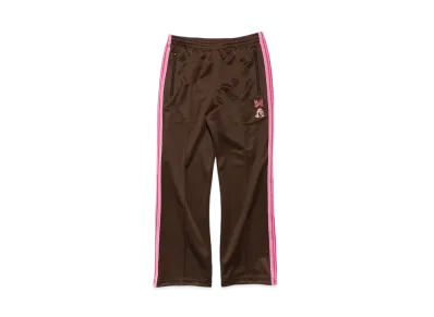 NEEDLES x TACOMA FUJI RECORDS Track Pants Poly Smooth "Brown/Pink"