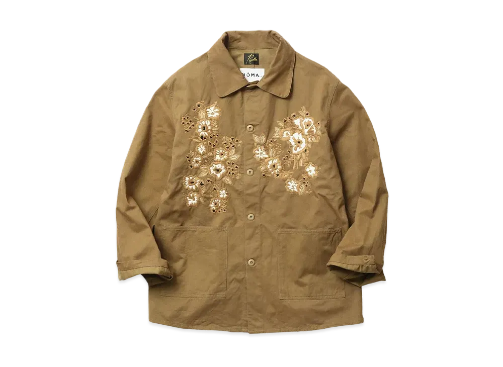 NEEDLES x NOMA t.d. D.N. Coverall - Floral / Hand Emboidery "Beige"