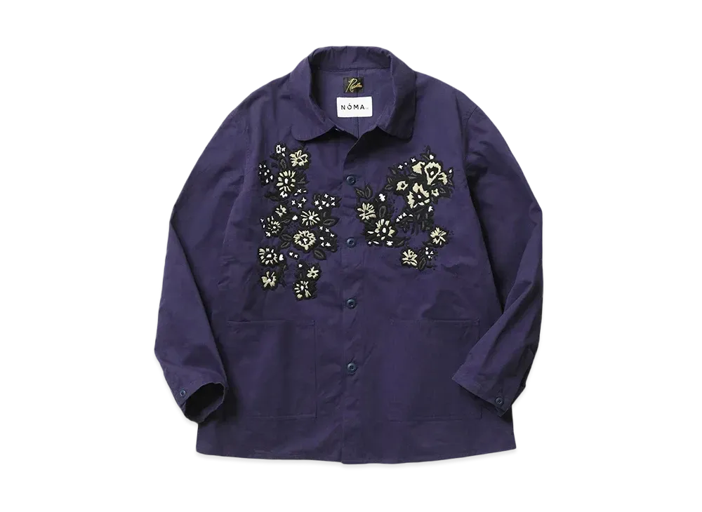 NEEDLES x NOMA t.d. D.N. Coverall - Floral / Hand Emboidery "Purple"