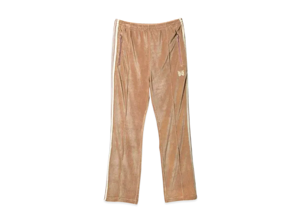NEEDLES Narrow Track Pant - C/PE Velour "Beige"
