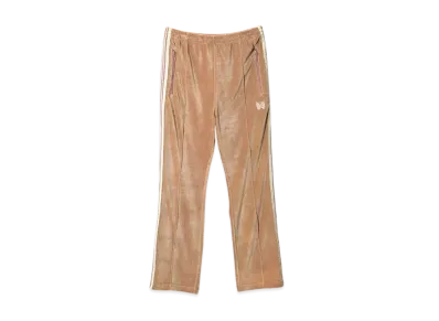 NEEDLES Narrow Track Pant - C/PE Velour "Beige"