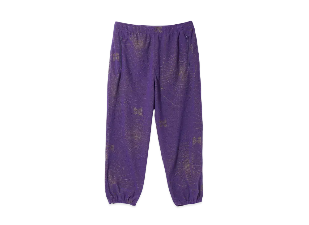 NEEDLES Zipped Track Pant - Pile Jq./Spider Web "Purple"