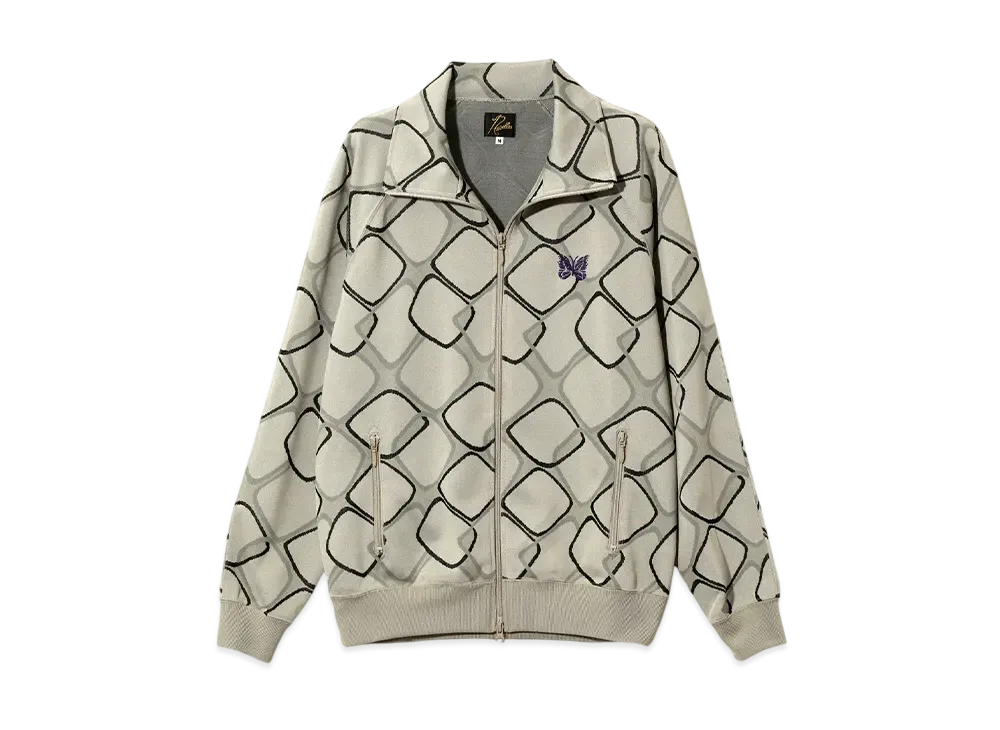 NEEDLES Track Jacket - Poly Jacquard "Beige"