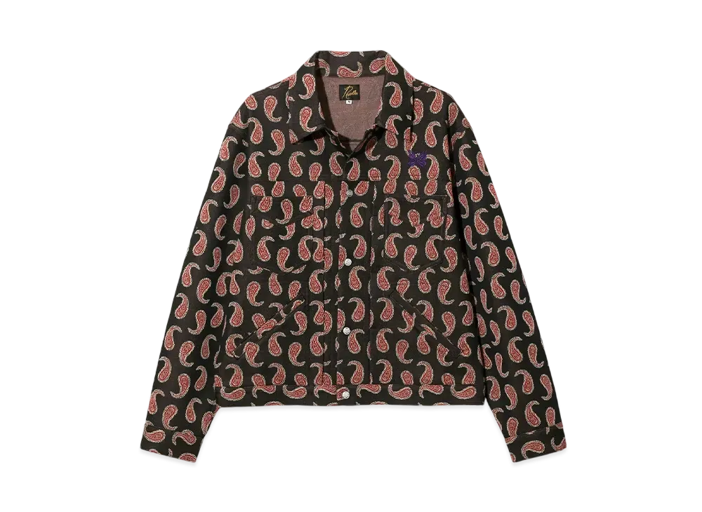 NEEDLES Penny Jean Jacket - Poly Jacquard "Black"