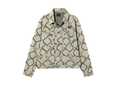 NEEDLES Penny Jean Jacket - Poly Jacquard "Beige"