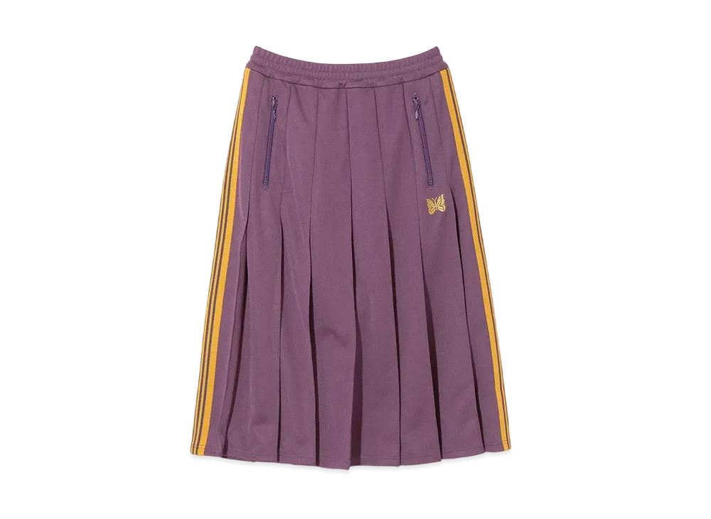 NEEDLES Pleated Track Skirt - Poly Smooth "Purple"