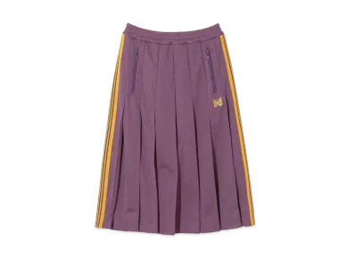 NEEDLES Pleated Track Skirt - Poly Smooth "Purple"