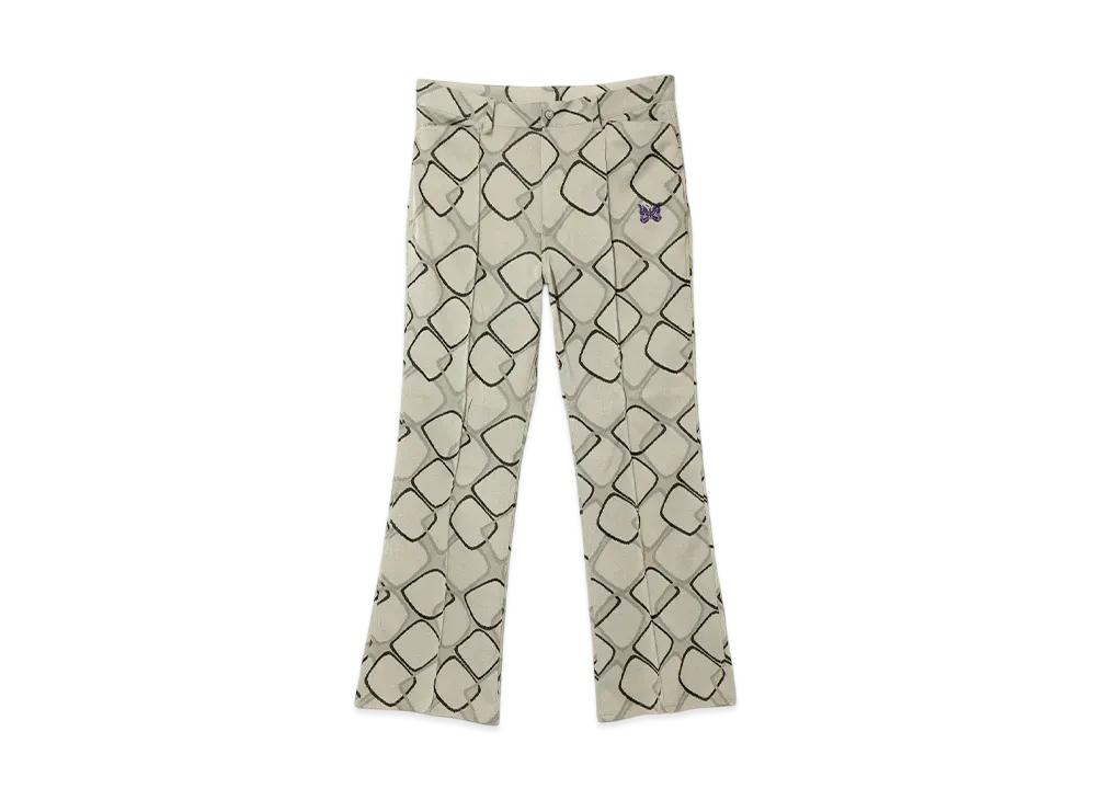 NEEDLES Boot-Cut Jean - Poly Jacquard "White"